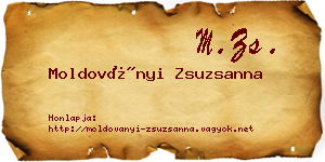 Moldoványi Zsuzsanna névjegykártya