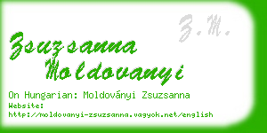 zsuzsanna moldovanyi business card
